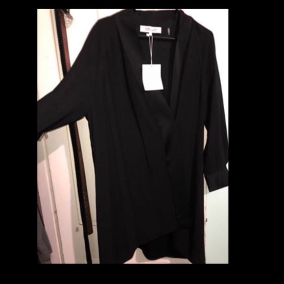 Diane Von Furstenberg Black Wrap Dress - Picture 6 of 6